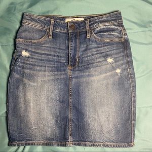 Ultra High-Rise Denim Skirt